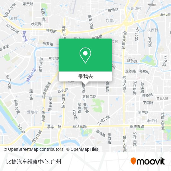 比捷汽车维修中心地图