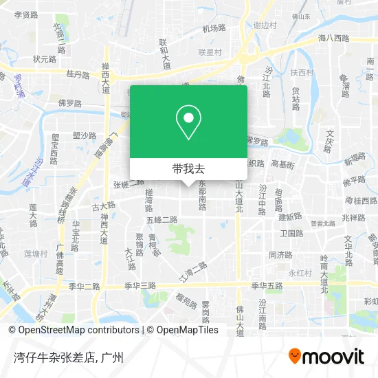 湾仔牛杂张差店地图