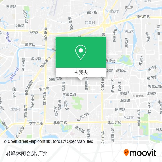 君峰休闲会所地图