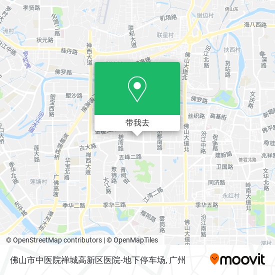 佛山市中医院禅城高新区医院-地下停车场地图