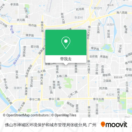 佛山市禅城区环境保护和城市管理局张槎分局地图