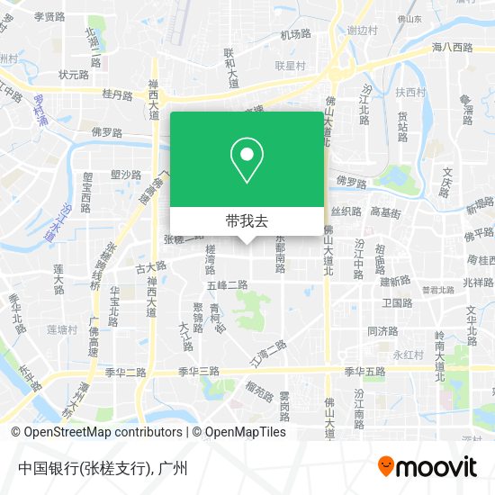 中国银行(张槎支行)地图