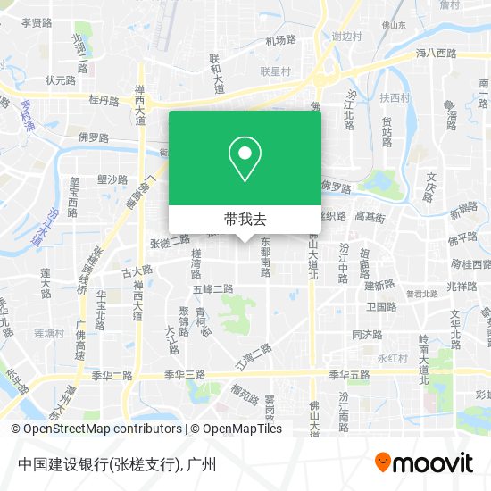 中国建设银行(张槎支行)地图
