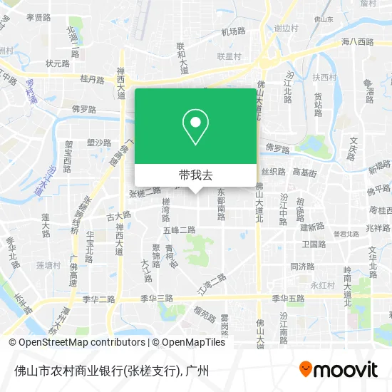 佛山市农村商业银行(张槎支行)地图