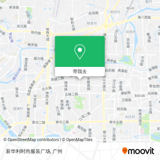 新华利时尚服装广场地图