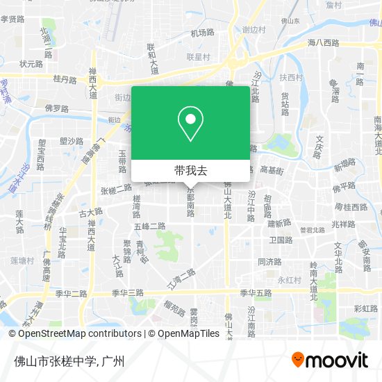 佛山市张槎中学地图
