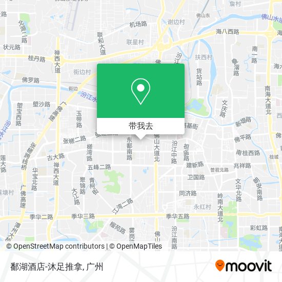 鄱湖酒店-沐足推拿地图