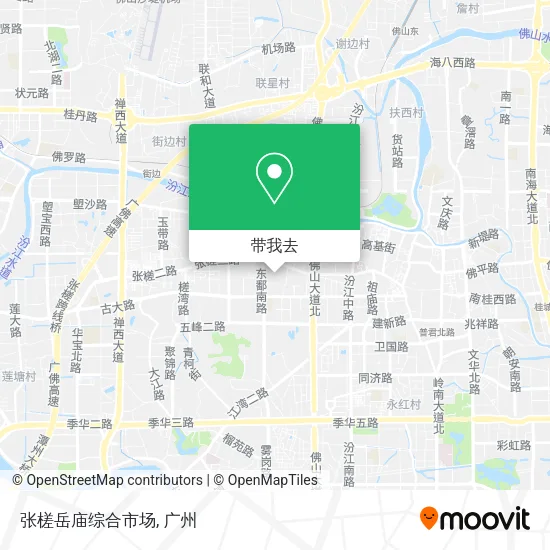 张槎岳庙综合市场地图
