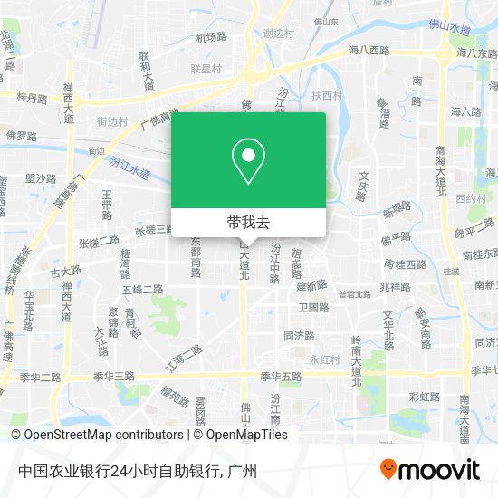 中国农业银行24小时自助银行地图
