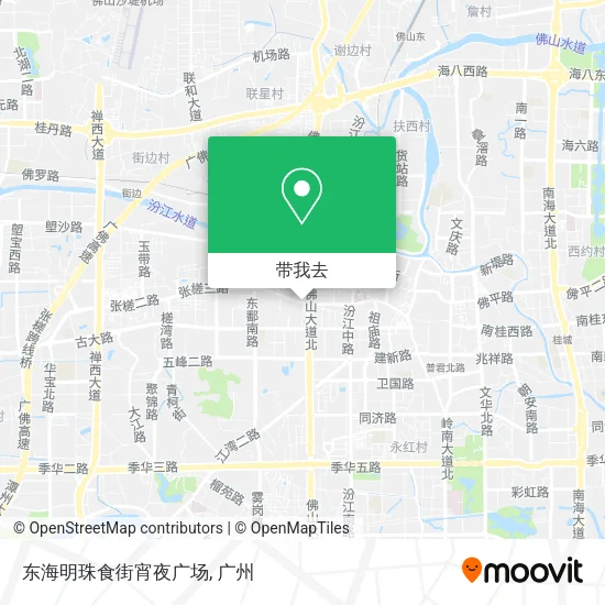 东海明珠食街宵夜广场地图
