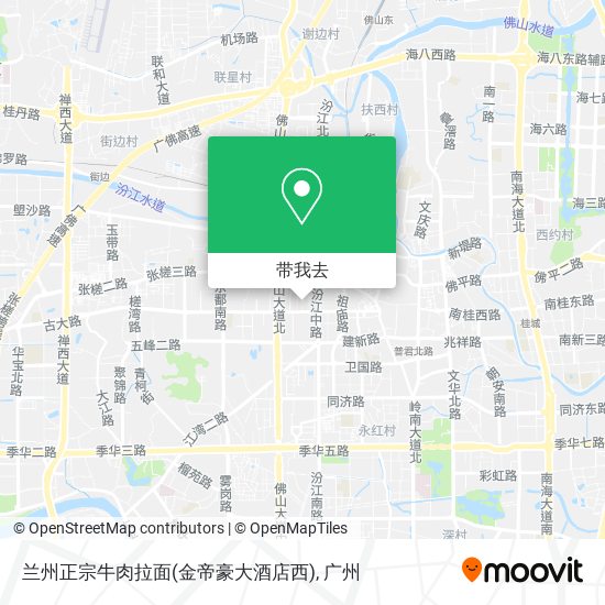 兰州正宗牛肉拉面(金帝豪大酒店西)地图