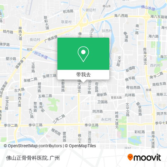 佛山正骨骨科医院地图