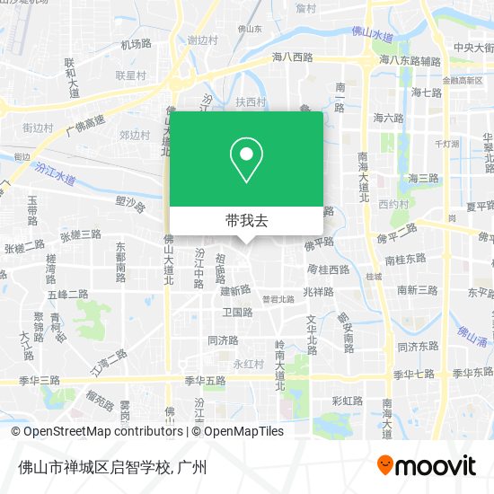 佛山市禅城区启智学校地图