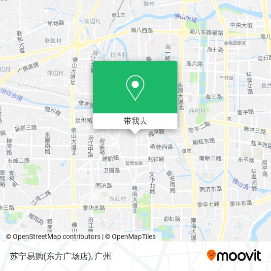 苏宁易购(东方广场店)地图