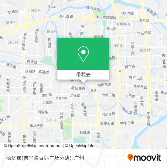 德亿堡(佛平路百兆广场分店)地图