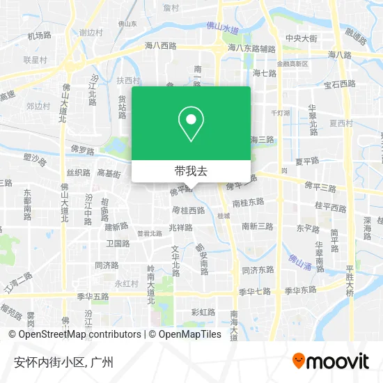 安怀内街小区地图
