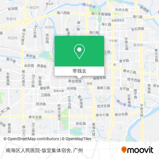 南海区人民医院-饭堂集体宿舍地图