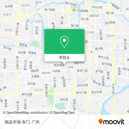 丽晶市场-东门地图