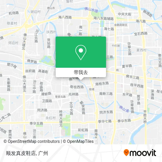 顺发真皮鞋店地图