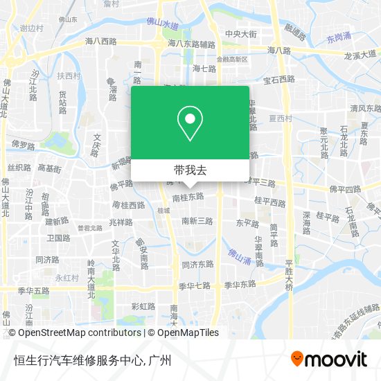 恒生行汽车维修服务中心地图