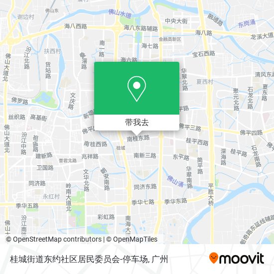 桂城街道东约社区居民委员会-停车场地图