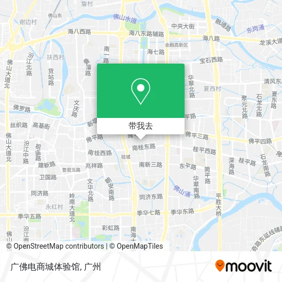 广佛电商城体验馆地图