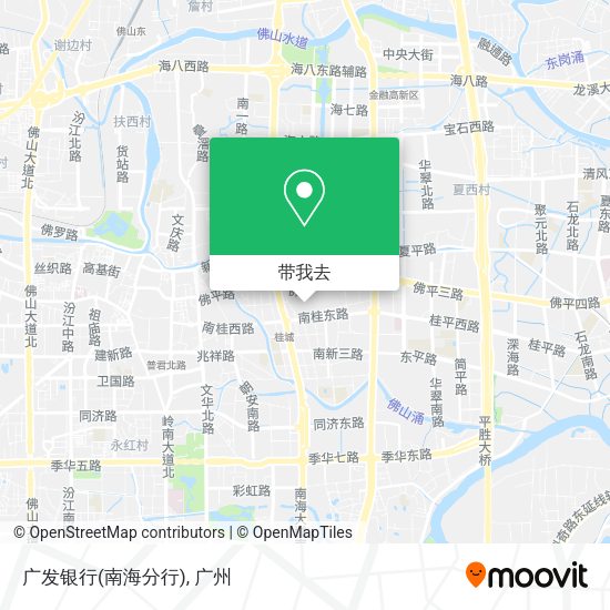 广发银行(南海分行)地图