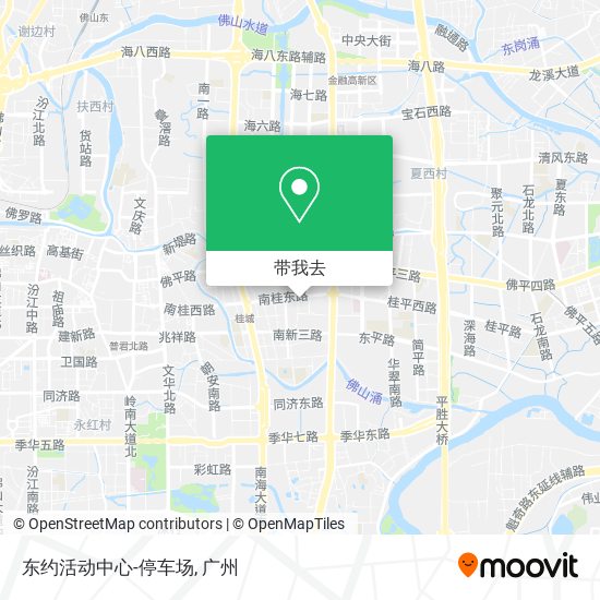 东约活动中心-停车场地图