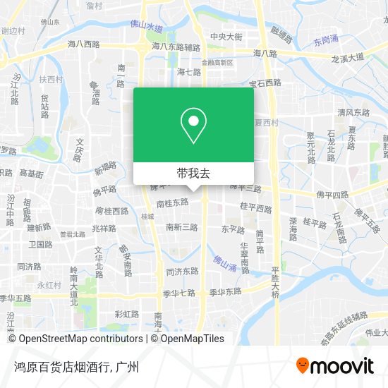 鸿原百货店烟酒行地图