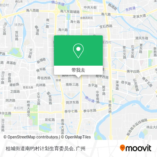 桂城街道南约村计划生育委员会地图