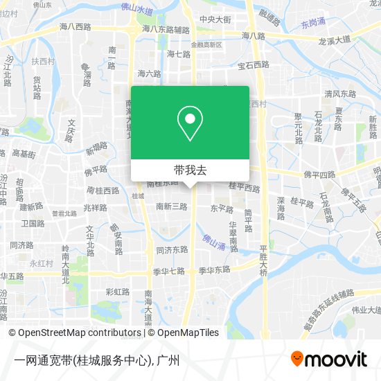 一网通宽带(桂城服务中心)地图