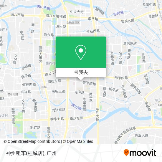 神州租车(桂城店)地图
