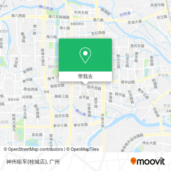 神州租车(桂城店)地图