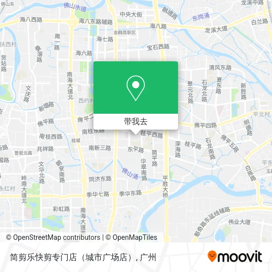 简剪乐快剪专门店（城市广场店）地图