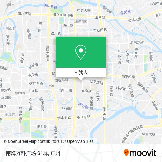 南海万科广场-S1栋地图