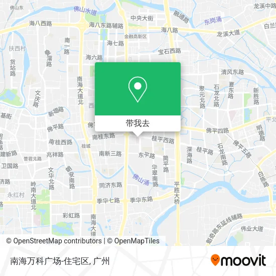南海万科广场-住宅区地图
