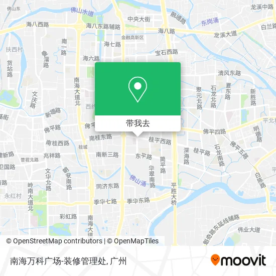 南海万科广场-装修管理处地图