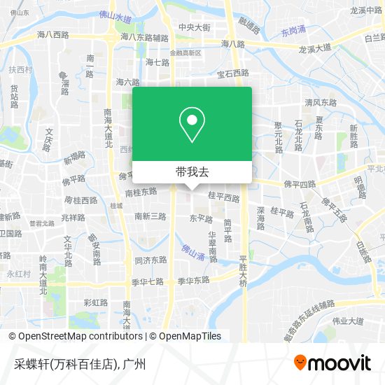 采蝶轩(万科百佳店)地图