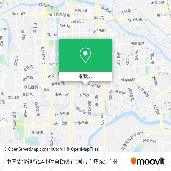 中国农业银行24小时自助银行(城市广场东)地图