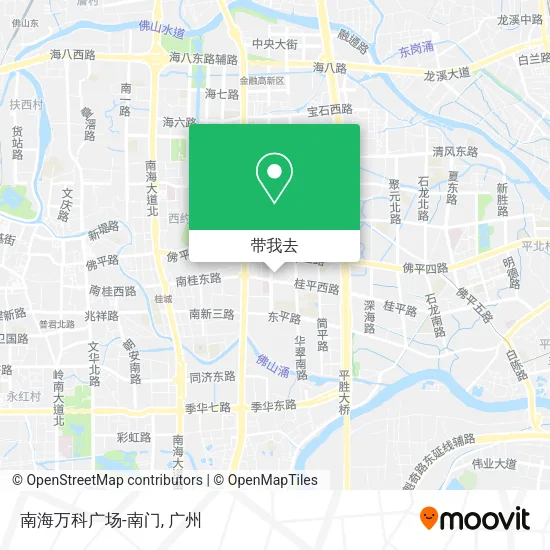 南海万科广场-南门地图