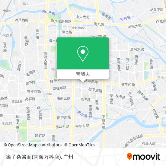 癞子杂酱面(南海万科店)地图