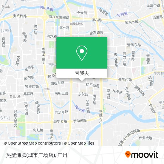热蟹沸腾(城市广场店)地图