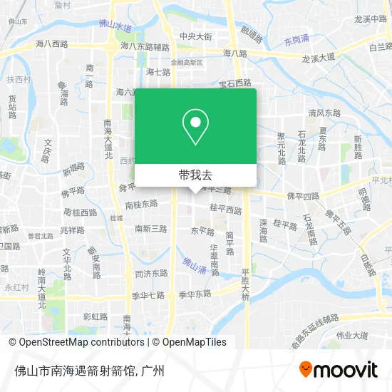 佛山市南海遇箭射箭馆地图