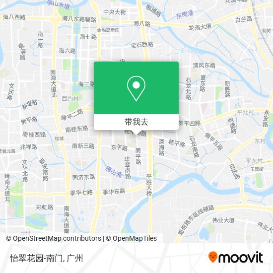 怡翠花园-南门地图