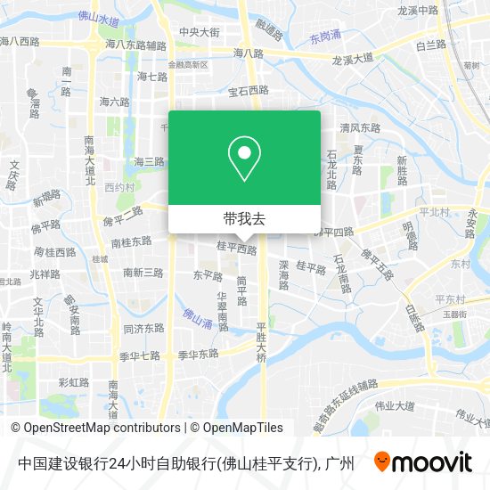 中国建设银行24小时自助银行(佛山桂平支行)地图