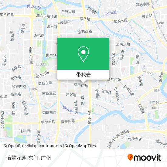 怡翠花园-东门地图