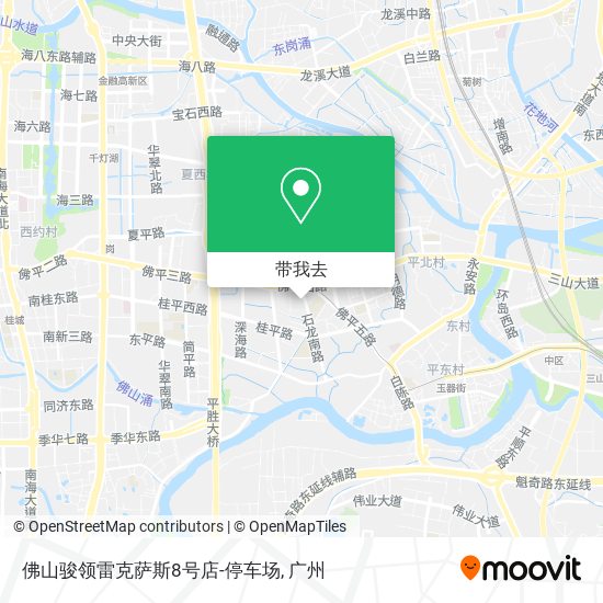 佛山骏领雷克萨斯8号店-停车场地图