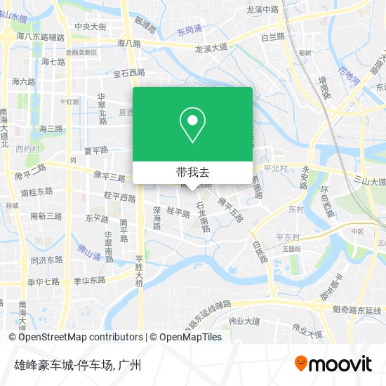 雄峰豪车城-停车场地图
