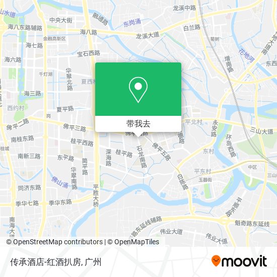 传承酒店-红酒扒房地图