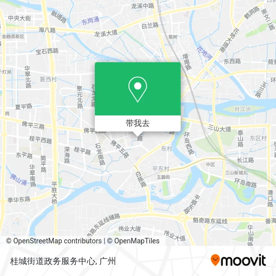 桂城街道政务服务中心地图